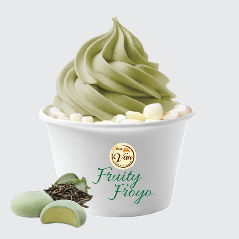 Green tea with mochi